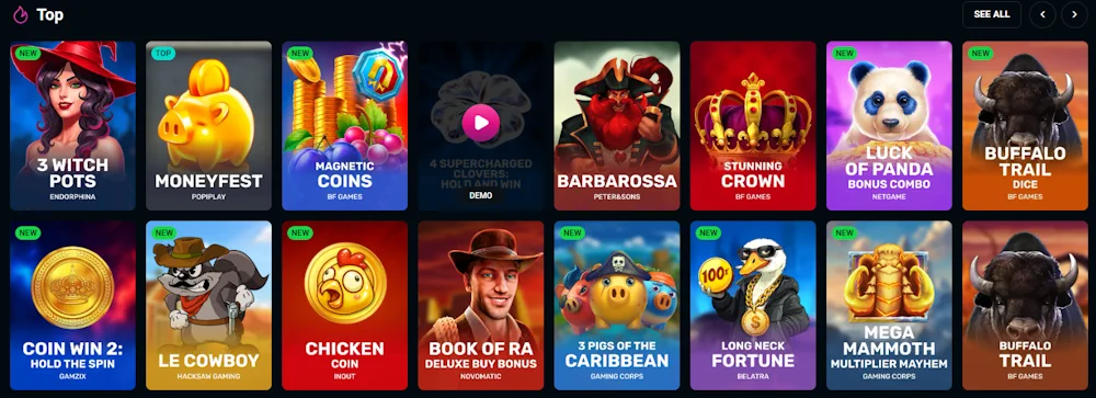 SpinsUp Giochi da Casinò